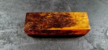 Stabilized curly birch yellow-black (GS3)