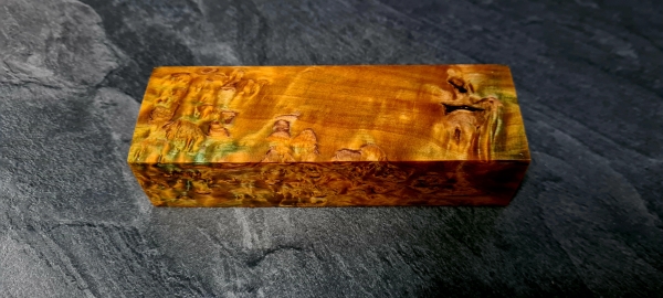 Stabilized curly birch blue (MBB3) Stabilized curly birch blue (MBB4)