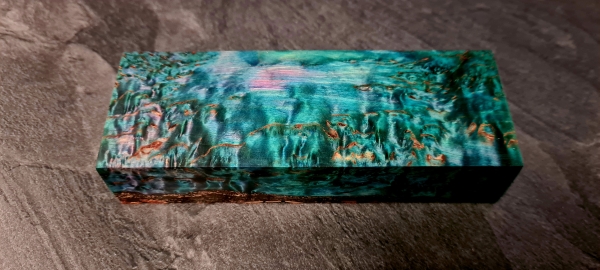 Stabilized curly birch blue (MBB3)