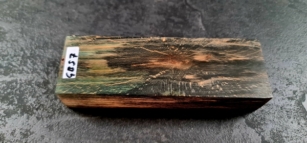 Stabilized bush-hammered beech blue (GBS7) 