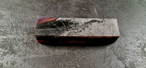Hybrid wood (HY12) blue/pink stabilized burl poplar 