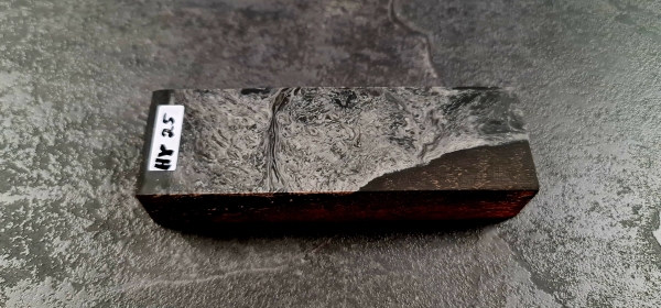 Hybrid wood (HY25) stabilized bog oak