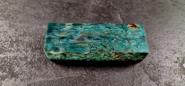 Stabilized curly birch blue (MBB2)